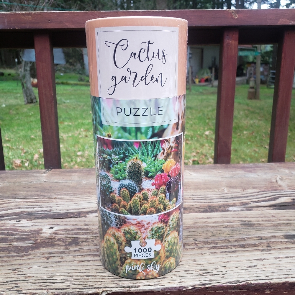 NEW Pink Sky 'Cactus Garden' Puzzle- 1000 Pieces